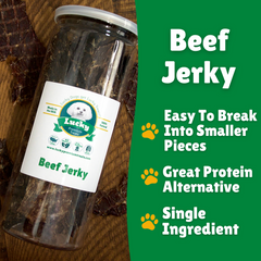 Beef Jerky facts + easy to break + great protein alternatives + single ingredient