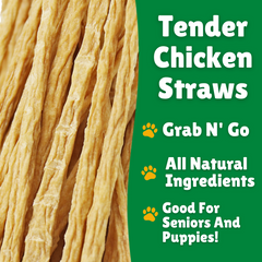 Tender Chicken Straws For Seniors & Puppies