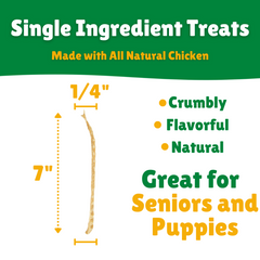 Tender Chicken Straws For Seniors & Puppies