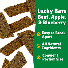 Lucky bars facts + easy to break + All Natural  + Convenient portion size 