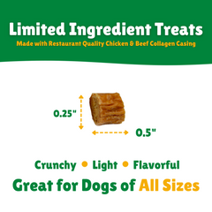 Light + Crunchy + Flavorful + Dogs all sizes 