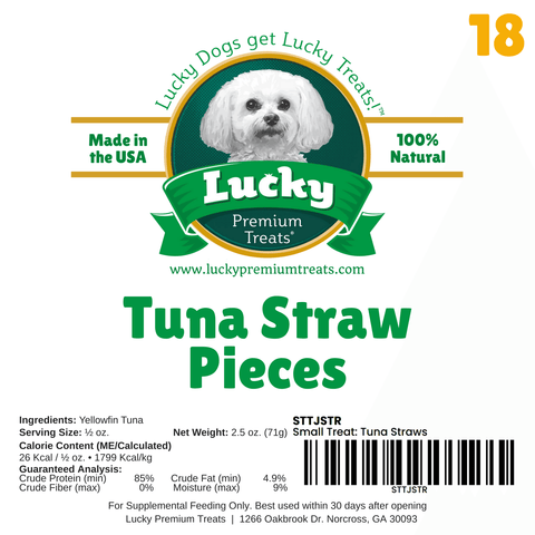 Small Treat: Tuna Straws - Lucky Premium Treats