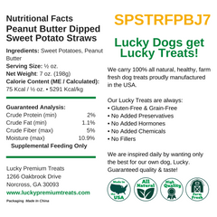  Nutritional Facts + Peanut Butter Straws + All Natural + No chemicals + No Added Hormones + No fillers 