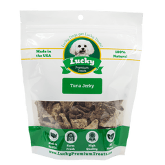 Lucky Premium Treats - Tuna Jerky for Dogs and Cats, Bag