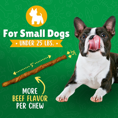 Regular Size Rawhide Dog Chews – Plain & Basted Flavors