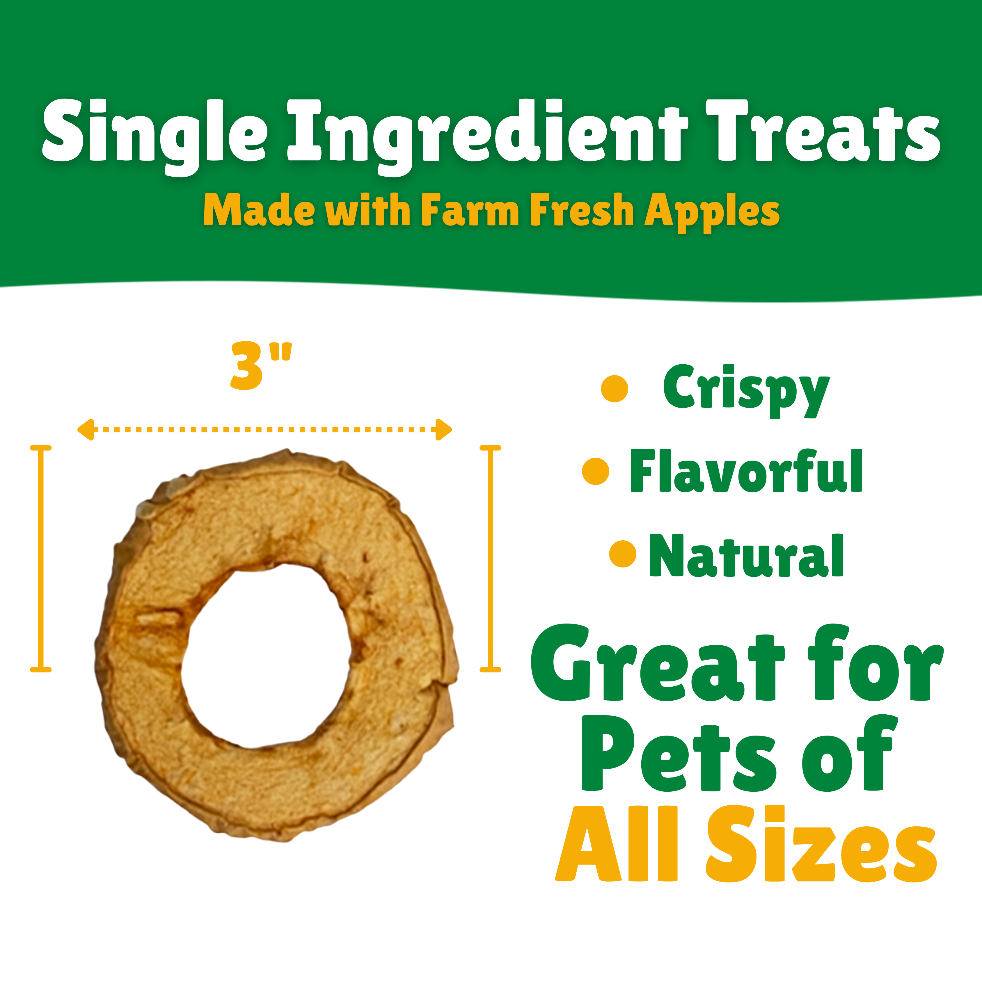 Apple Rings Dog Treats