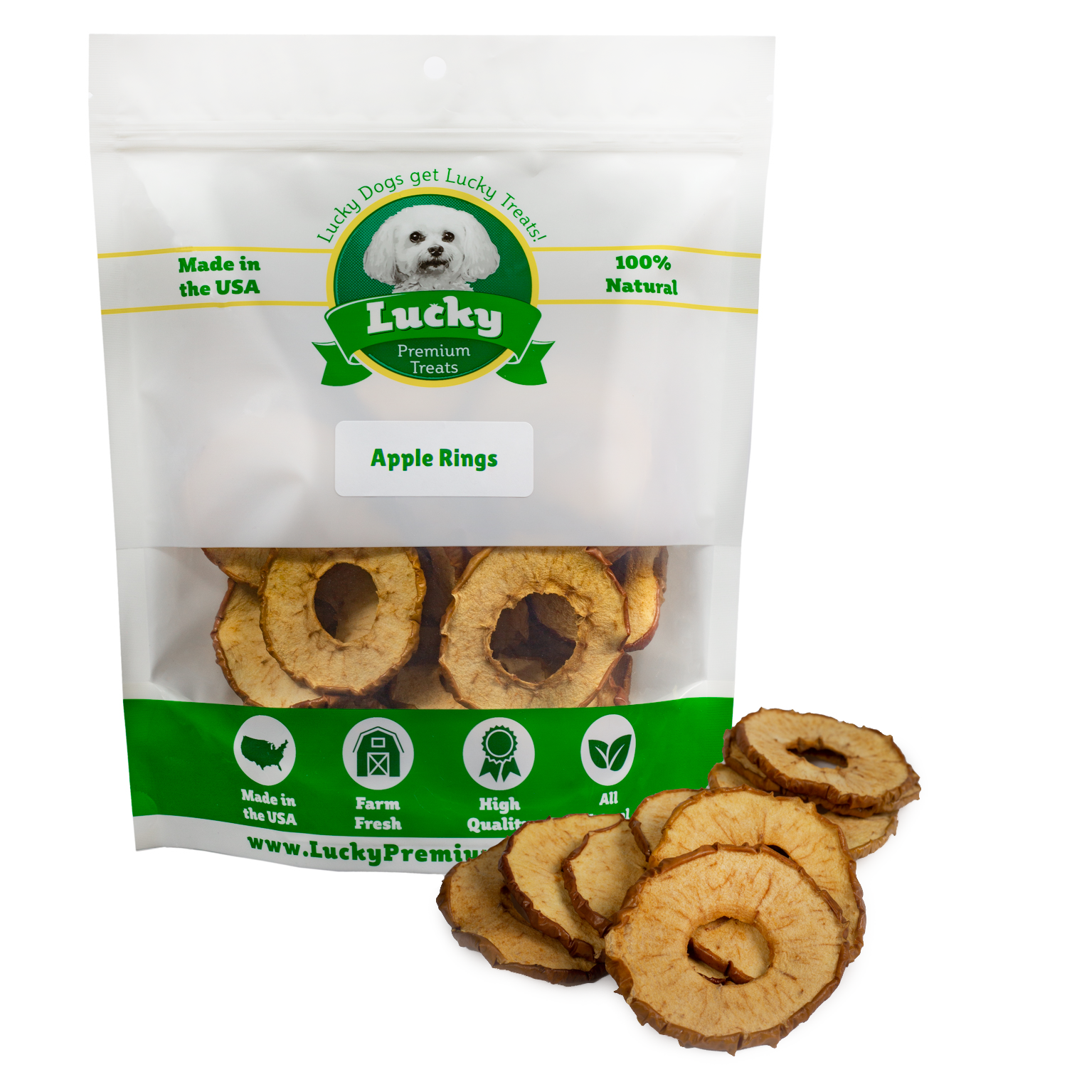 Apple Rings Dog Treats Lucky Premium Treats