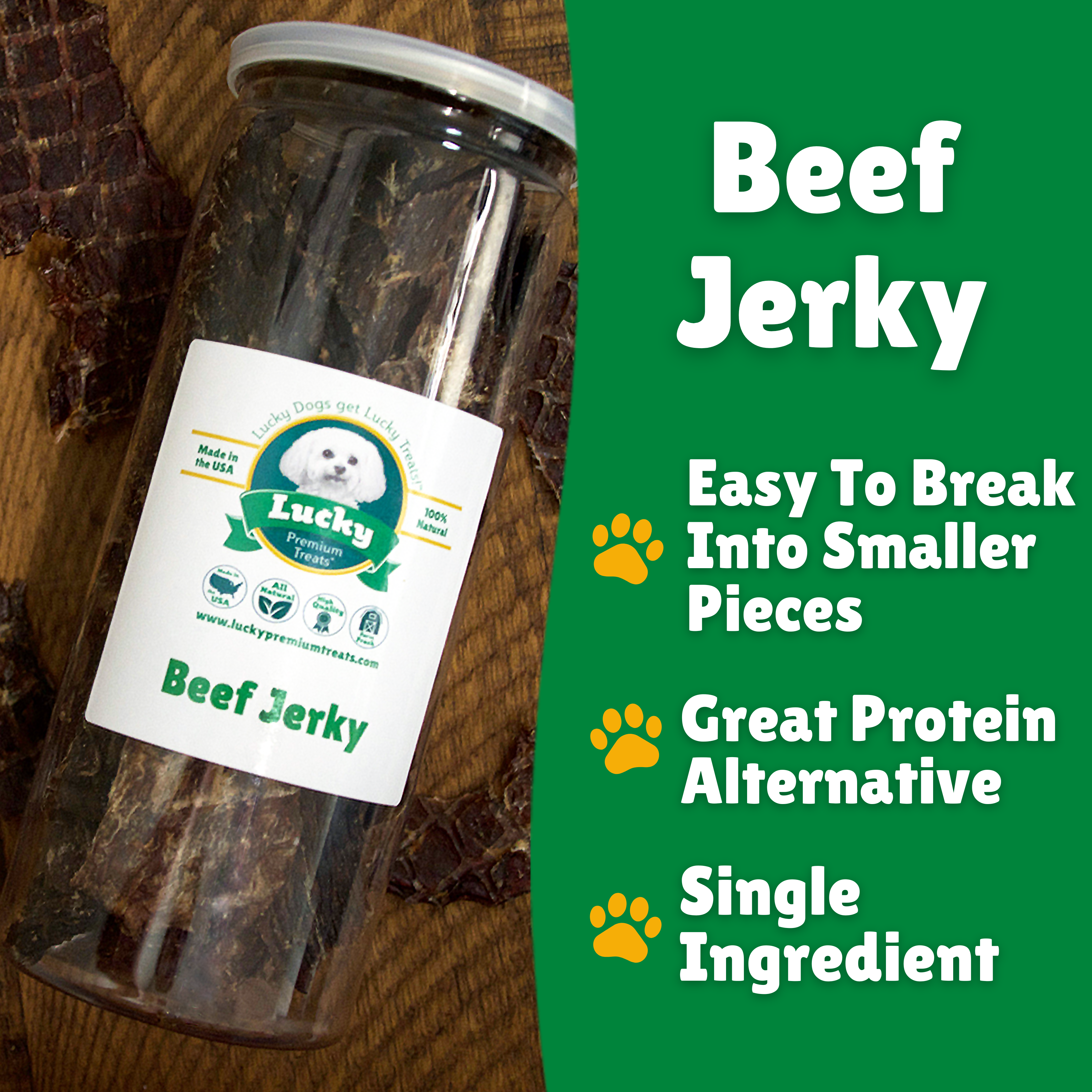Beef Jerky facts + easy to break + great protein alternatives + single ingredient