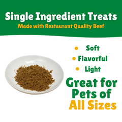 Soft + Flavor + Light + Single Ingredient Treats + Pets All Sizes 