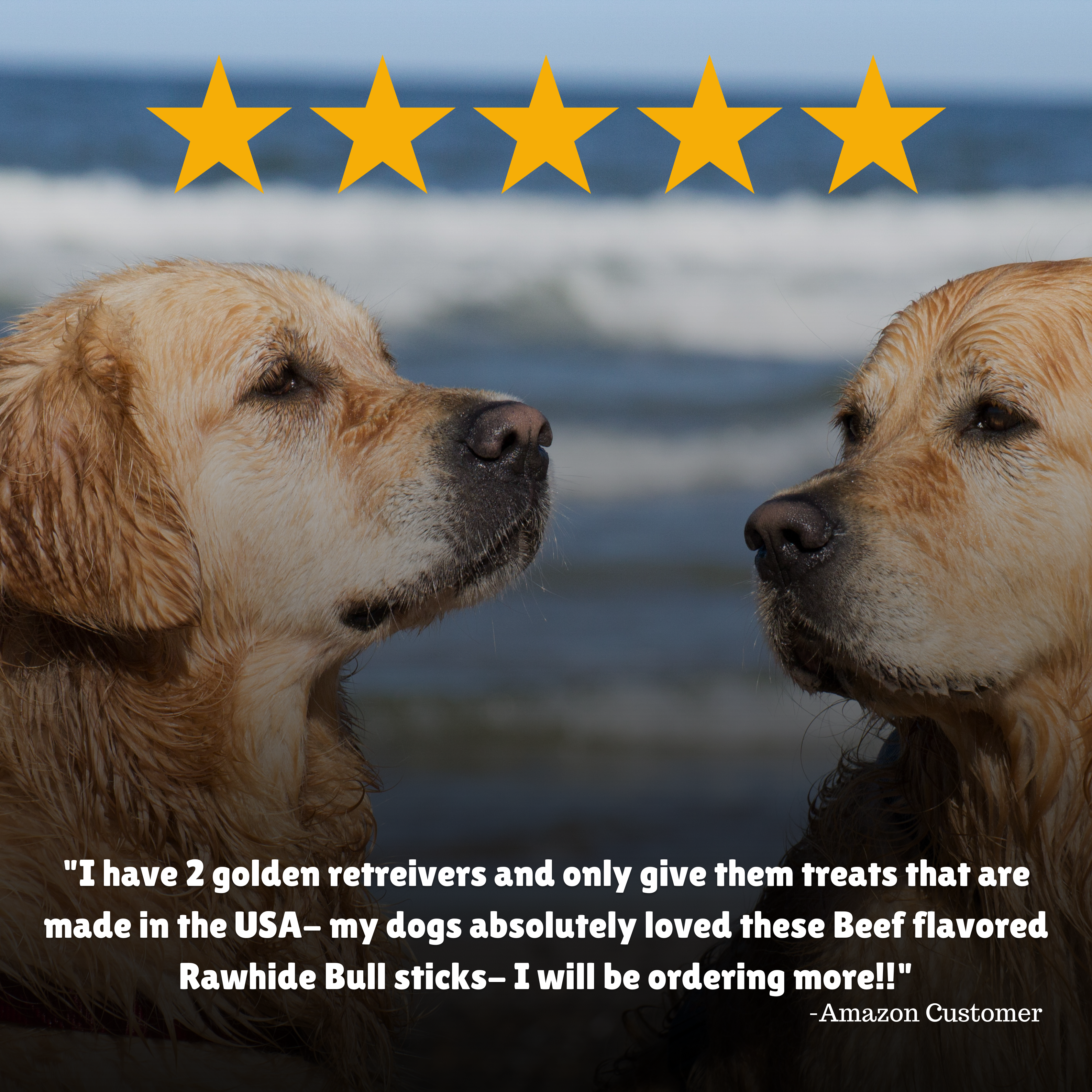 Reviews + Customer Testimony + Treats + Long lasting + Highly recommend  