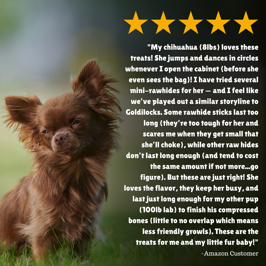 Reviews + Customer Testimony + Treats + Long lasting + Highly recommend  