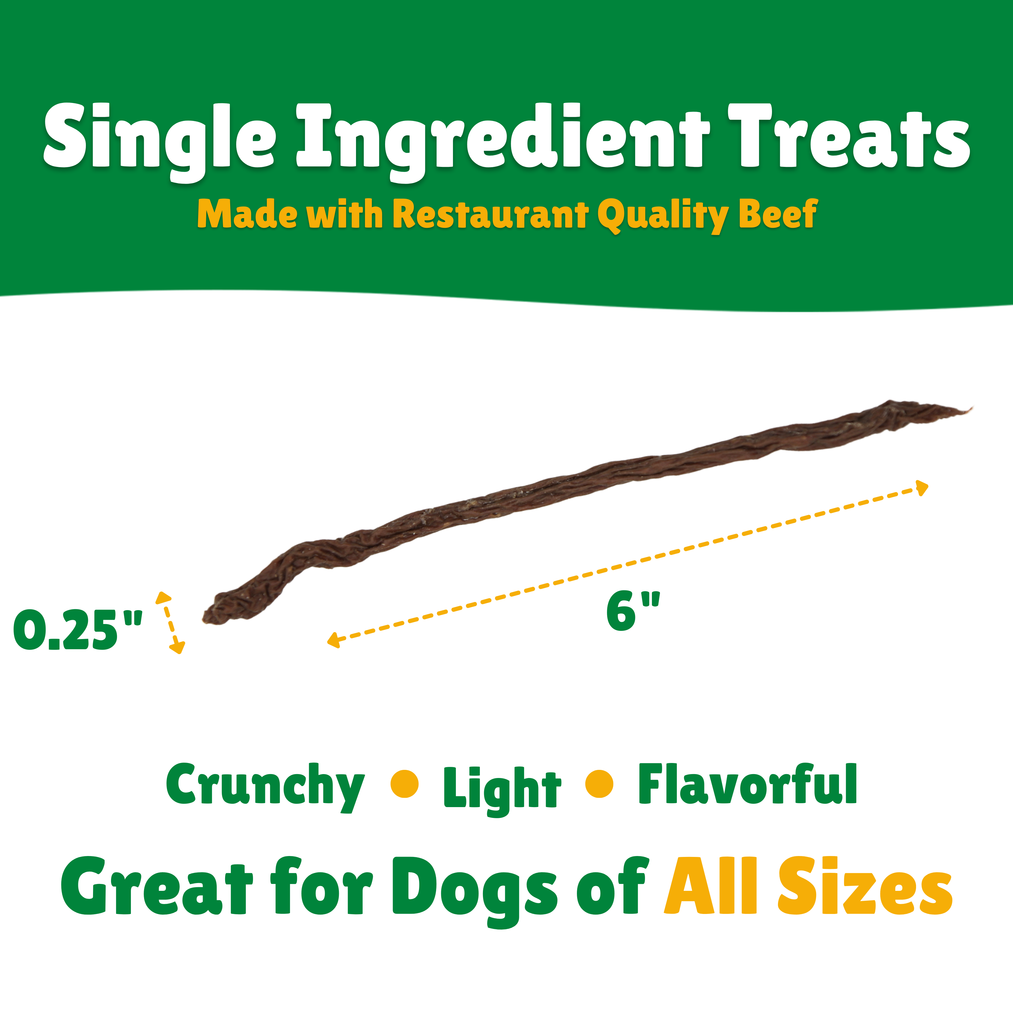 Crunchy + Light + Flavor + Pets all sizes  