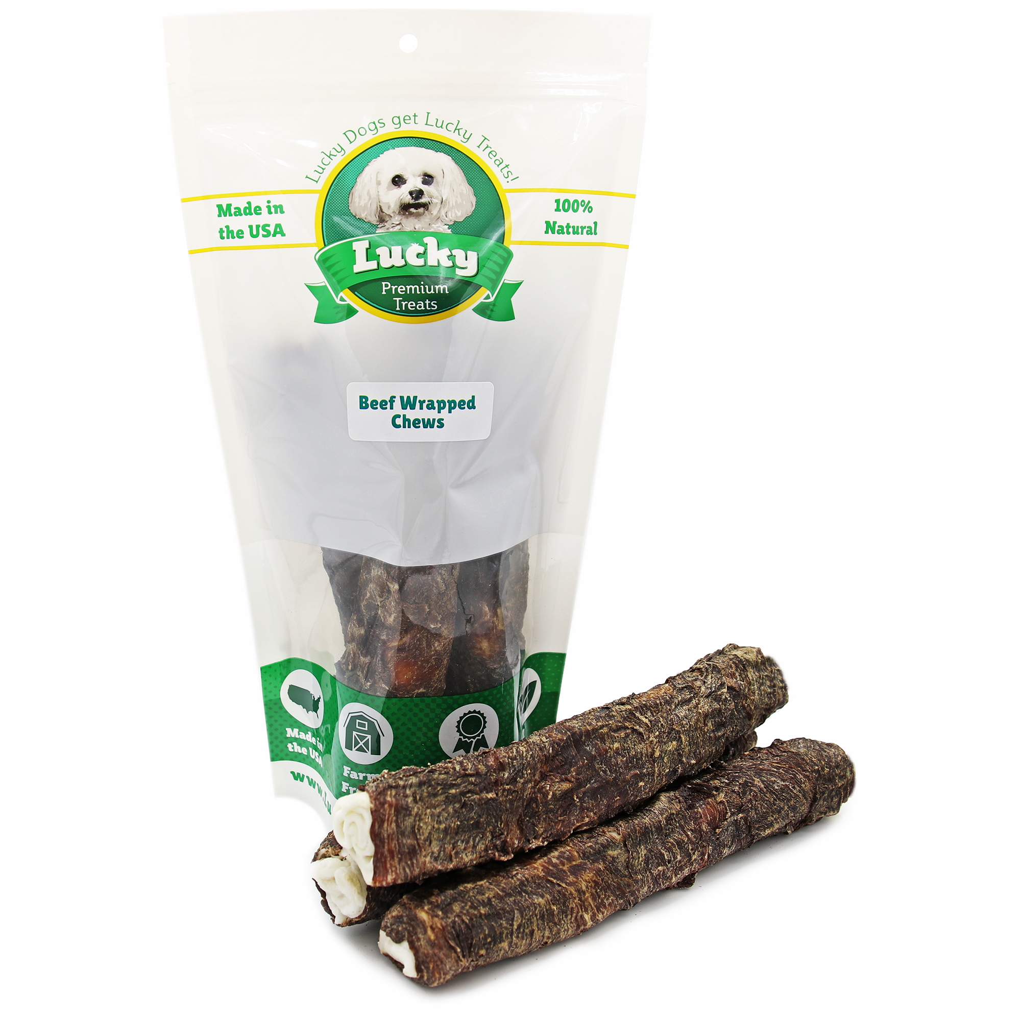 Beef Wrapped Beefhide: Bull Sticks