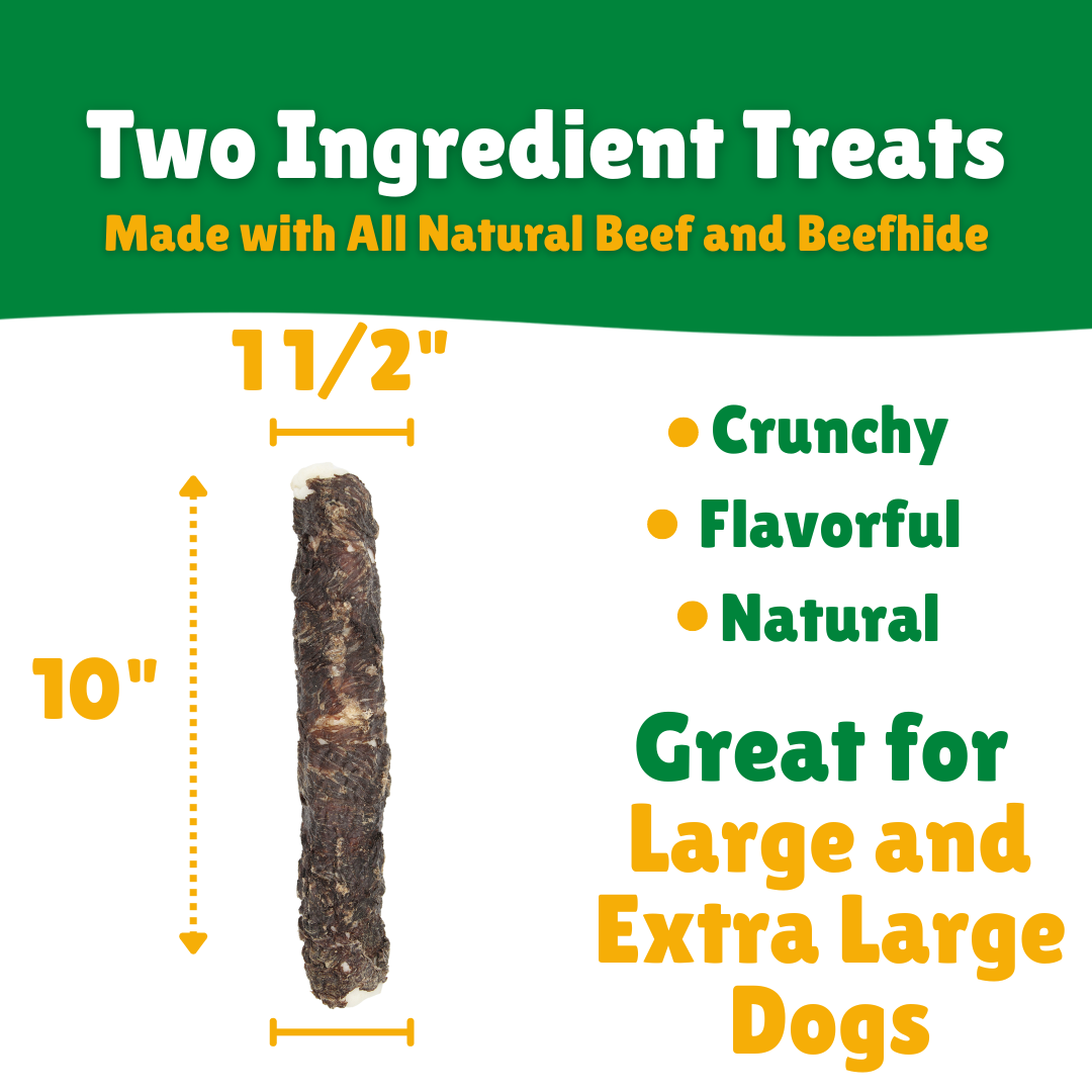 Beef Wrapped Beefhide: Bull Sticks
