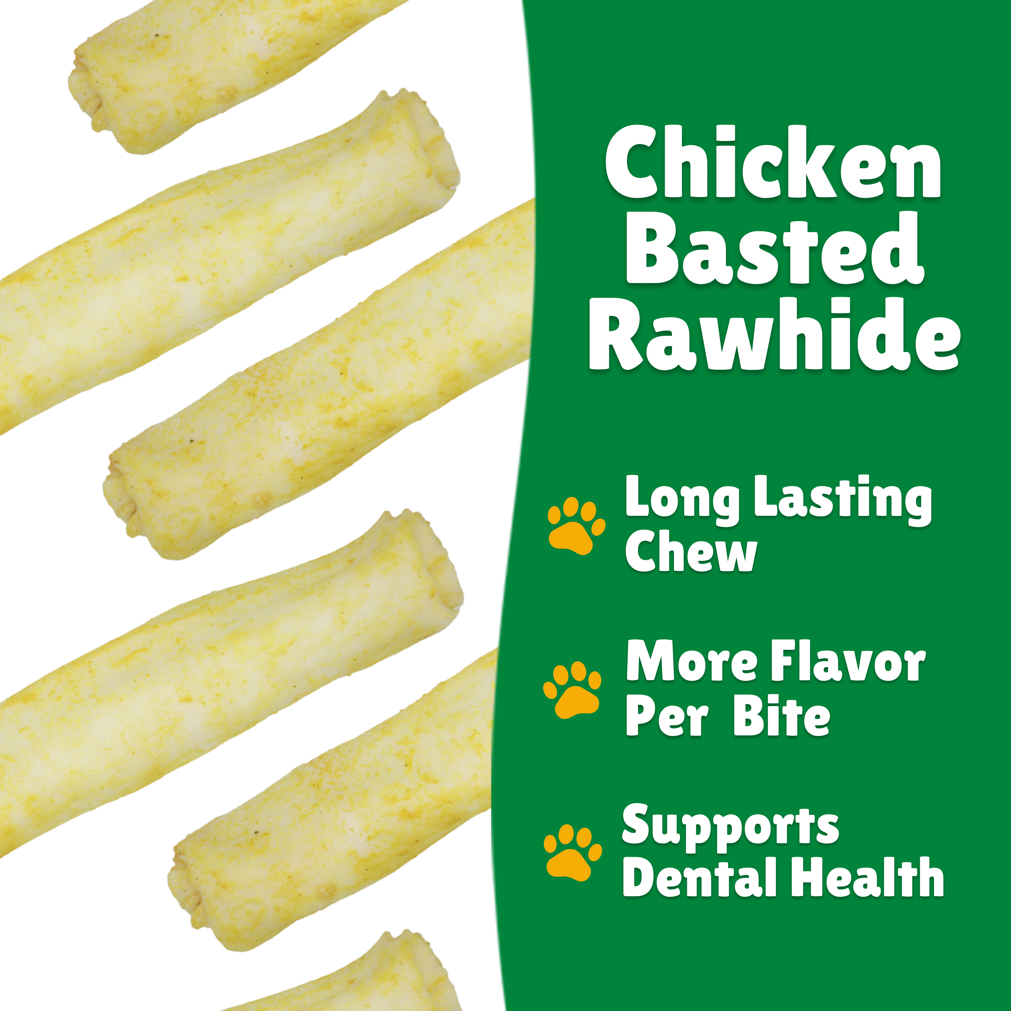Beefhide facts + Long lasting + Per bite + Dental Health