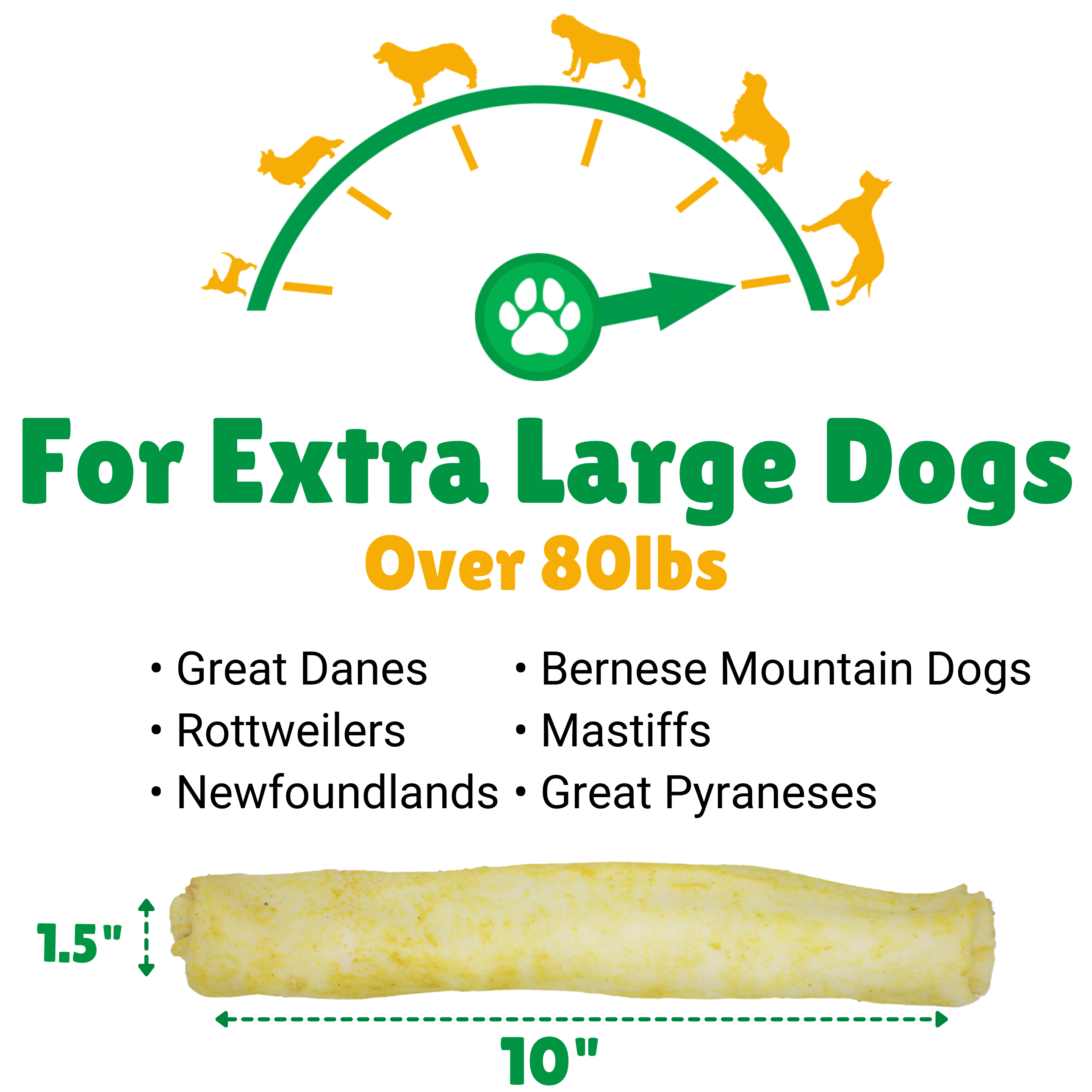 Extra Large Dogs + 80lbs (Pounds) + Great Danes + Rottweilers + Newfoundlands + Berenese Mountain Dogs + Mastiffs + Newfoundlands + Great Pyraneses 