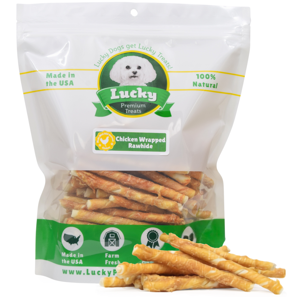 Chicken Wrapped Rawhide Dog Treats for Small Dogs