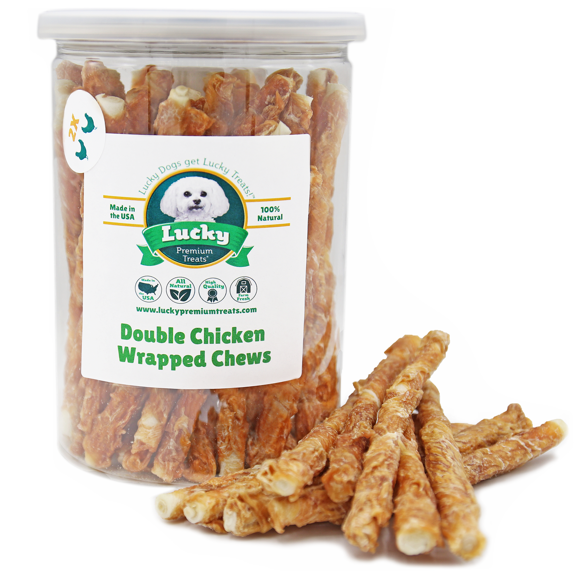 Double Chicken Wrapped Beefhide