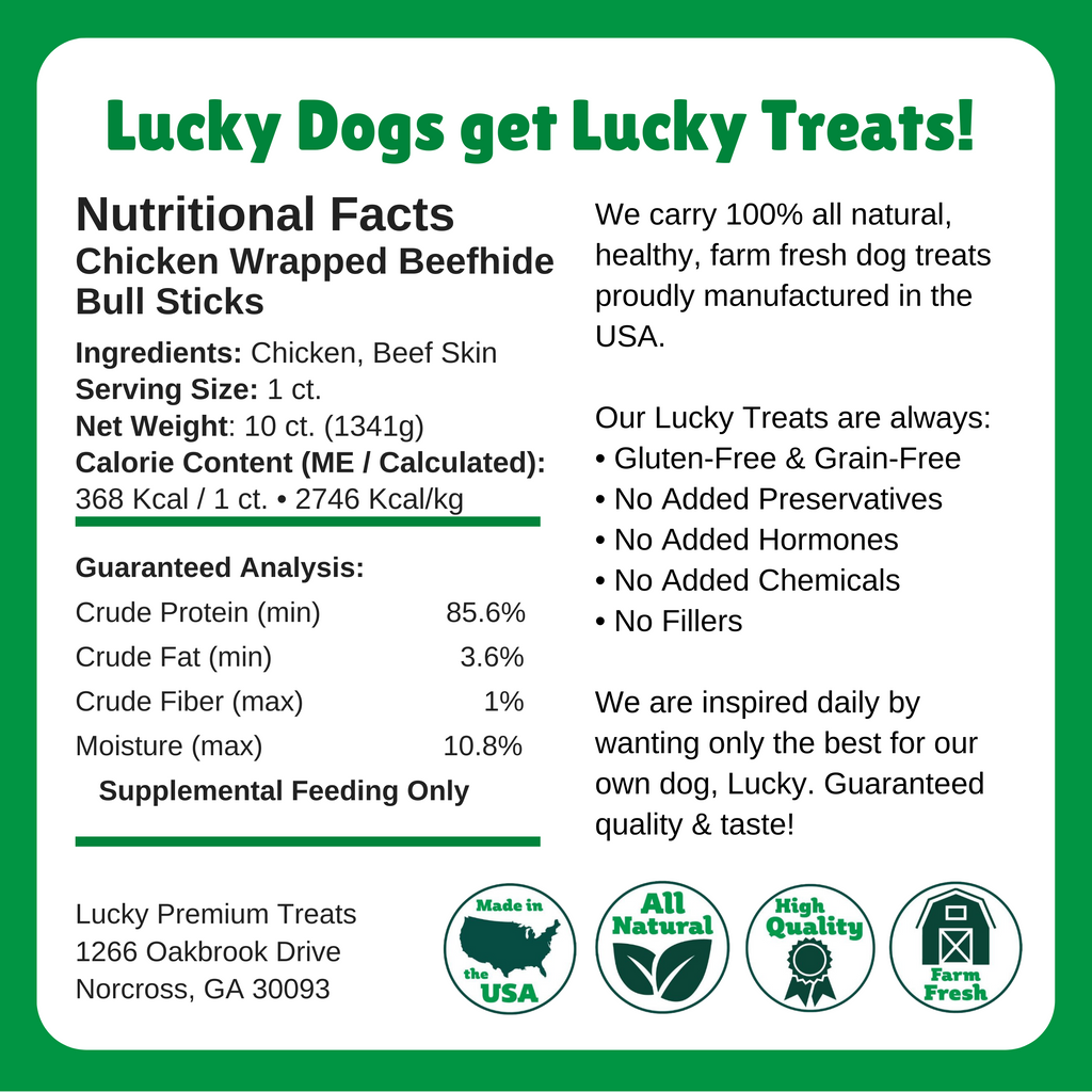 Nutritional Facts + Beefhide + Regular + All Natural + No chemicals + No added hormones + No fillers 