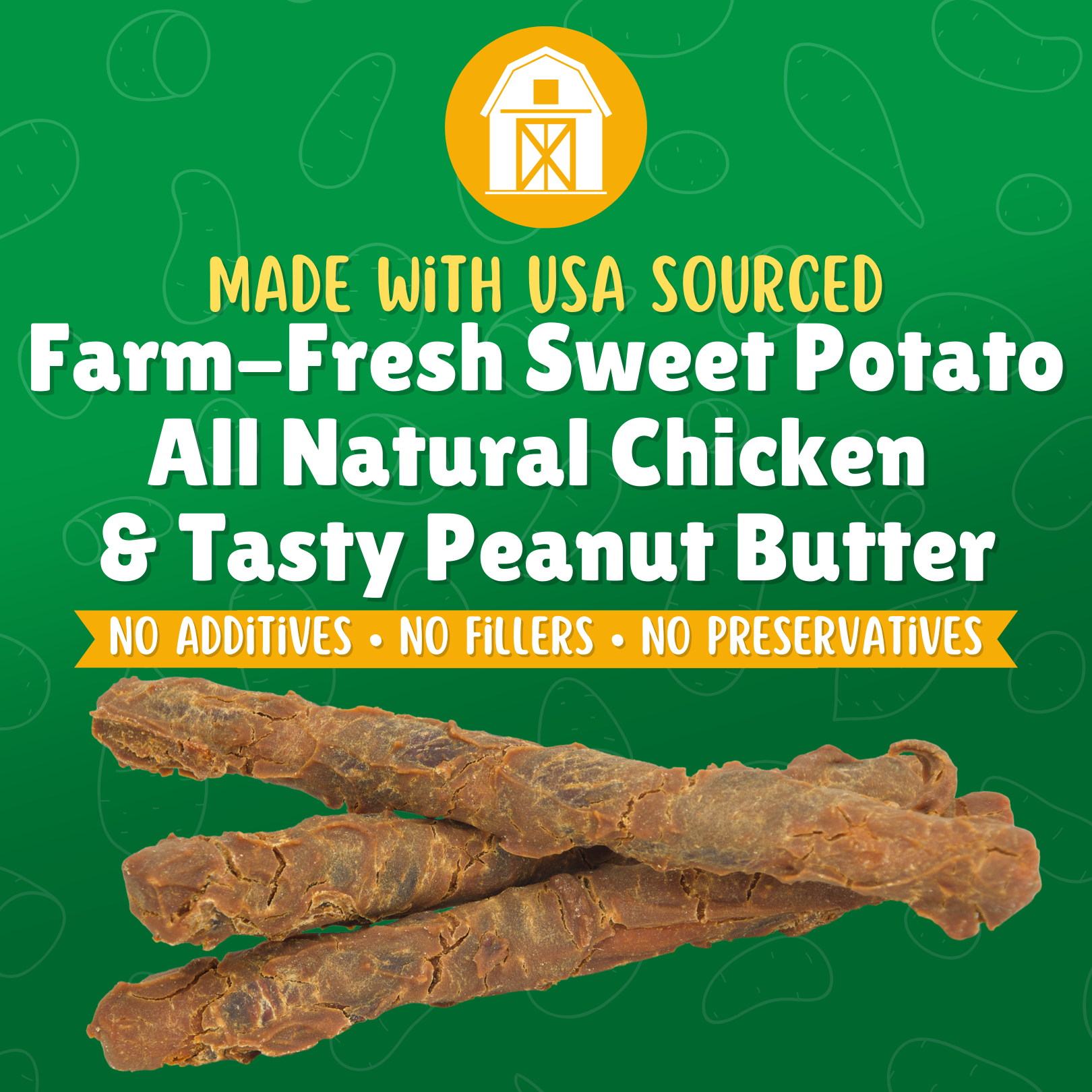 Peanut Butter Dipped Chicken Wrapped Sweet Potato