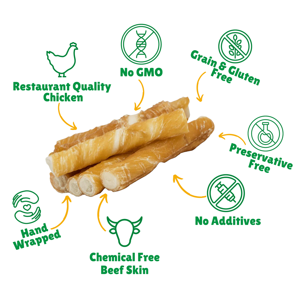 No GMO + No Additives + Hand Wrapped + Chemical Free + Preservative Free + Grain &  Gluten free 