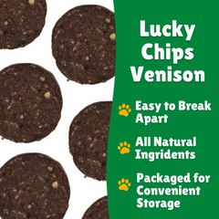 LC Venison facts + easy to break + all natural + convenient packaging 