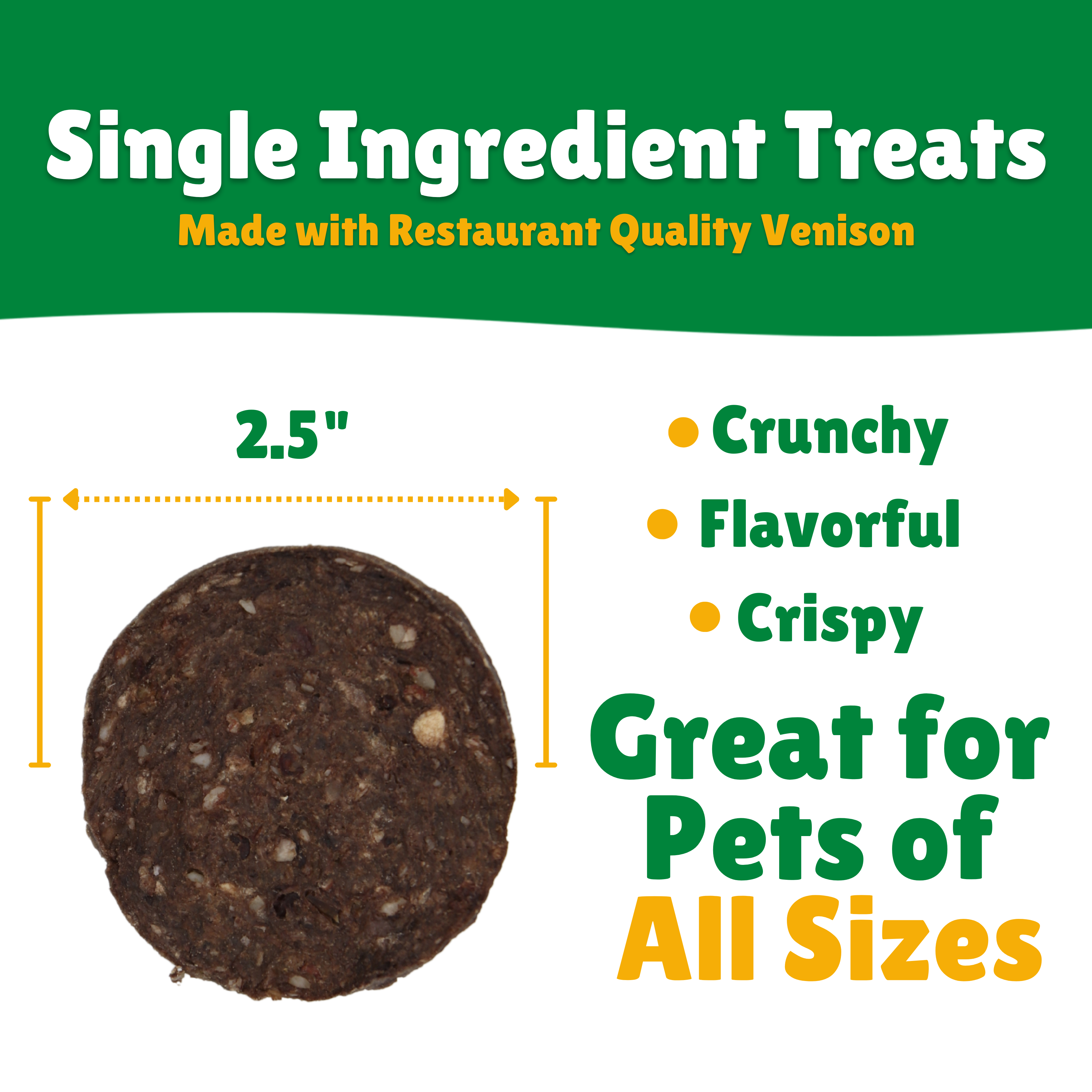 Crispy + Crunchy + Flavorful + Dogs all sizes 
