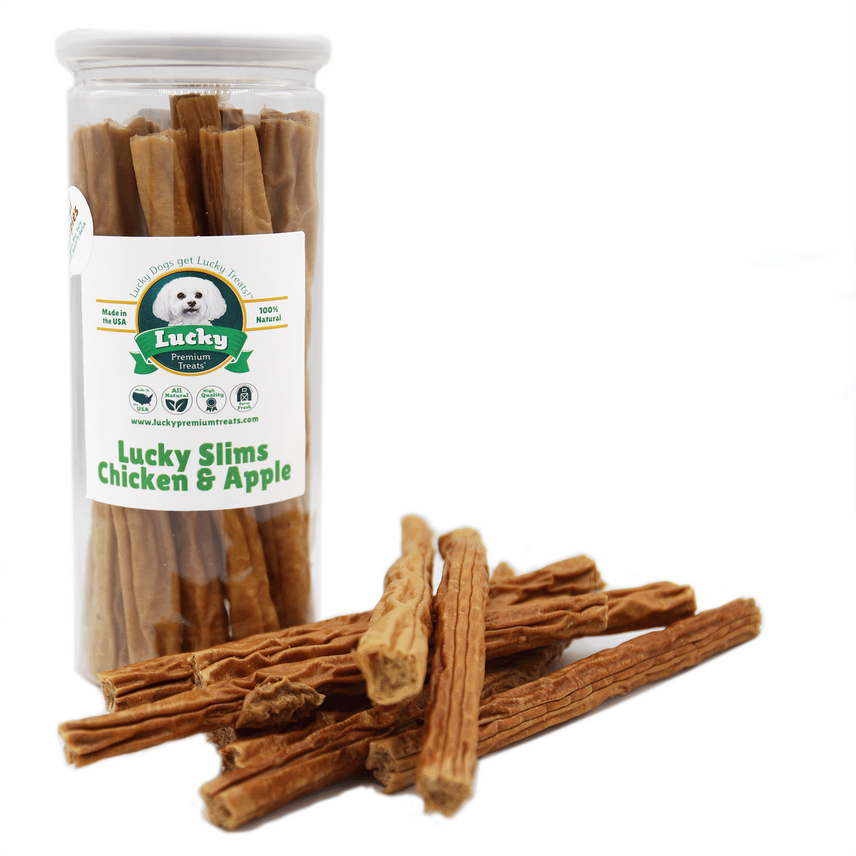 Lucky Slims Chicken + Apple - Lucky Premium Treats