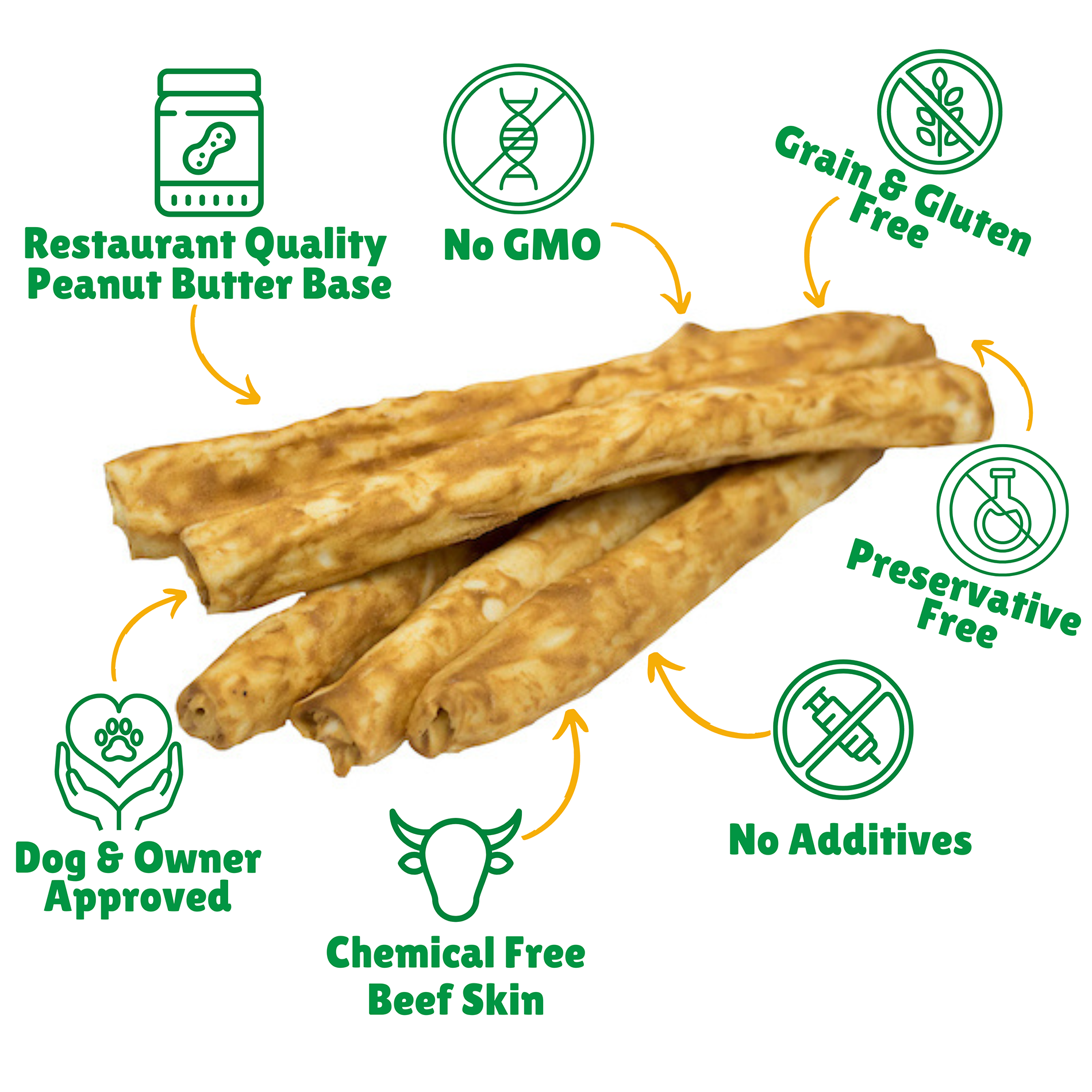 Peanut Butter Basted Beefhide: Retriever