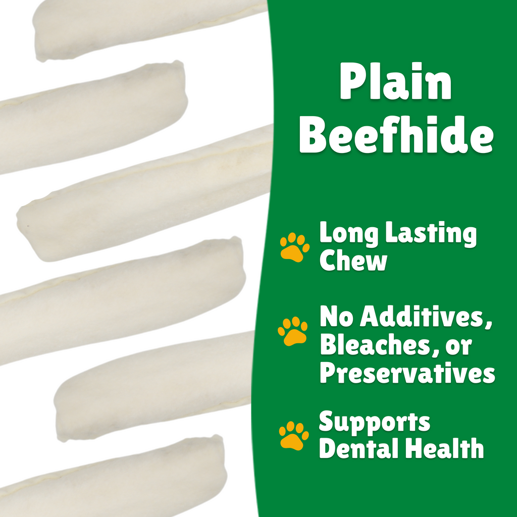 Beefhide facts + Long lasting + Per bite + Dental Health