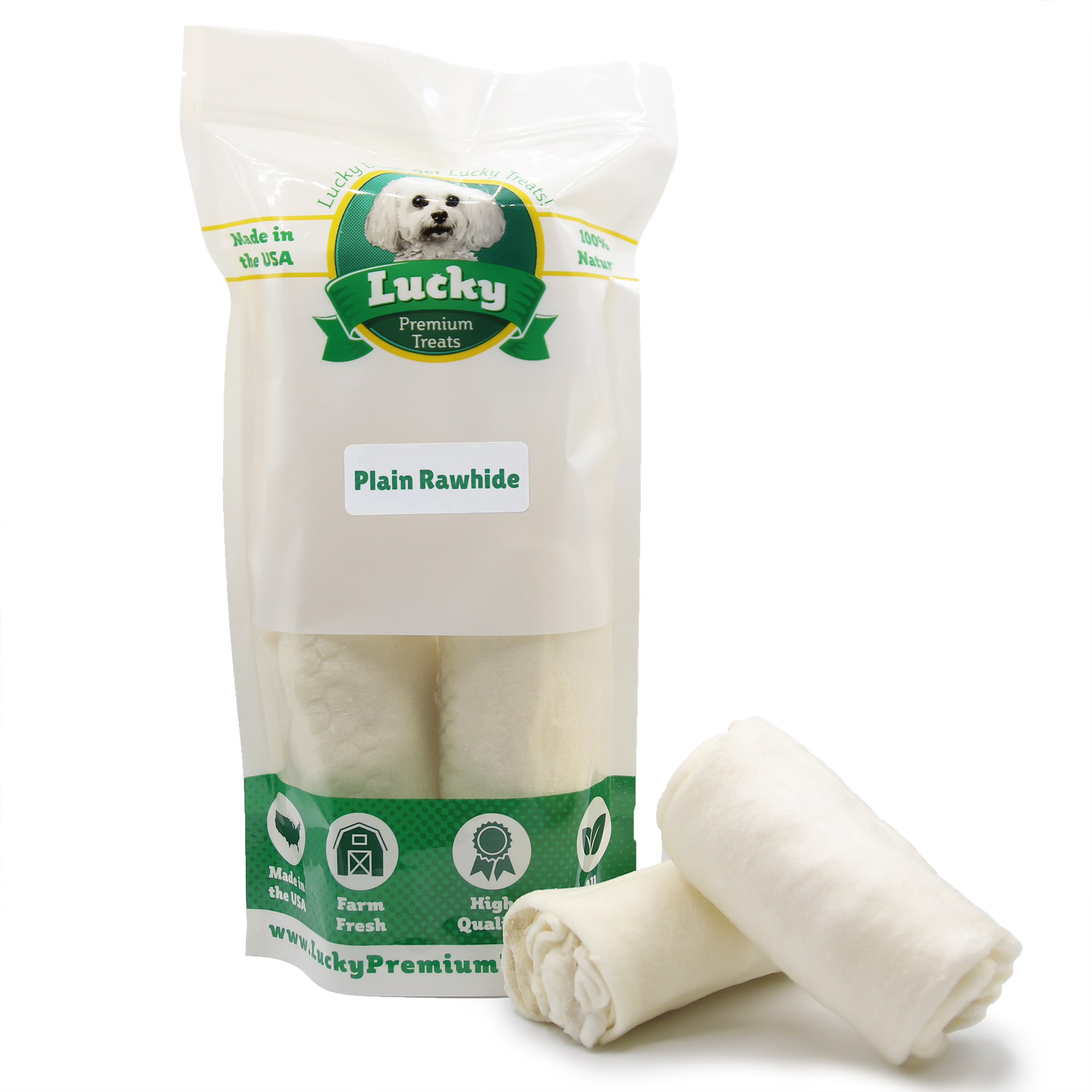 Plain Beefhide (Stubbys)- Lucky Premium Treats 