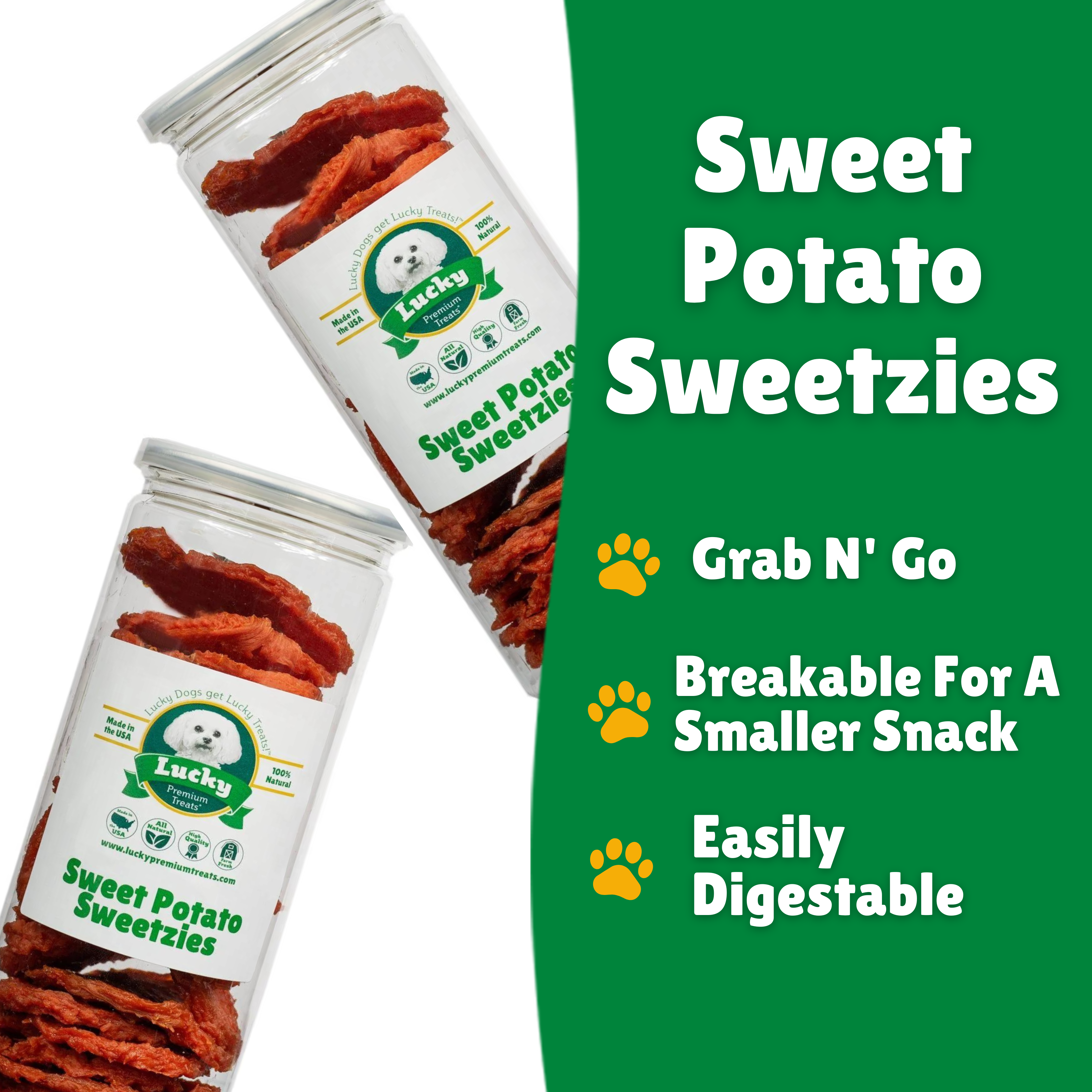 Grab N' Go + Breakable + Easily Digestible