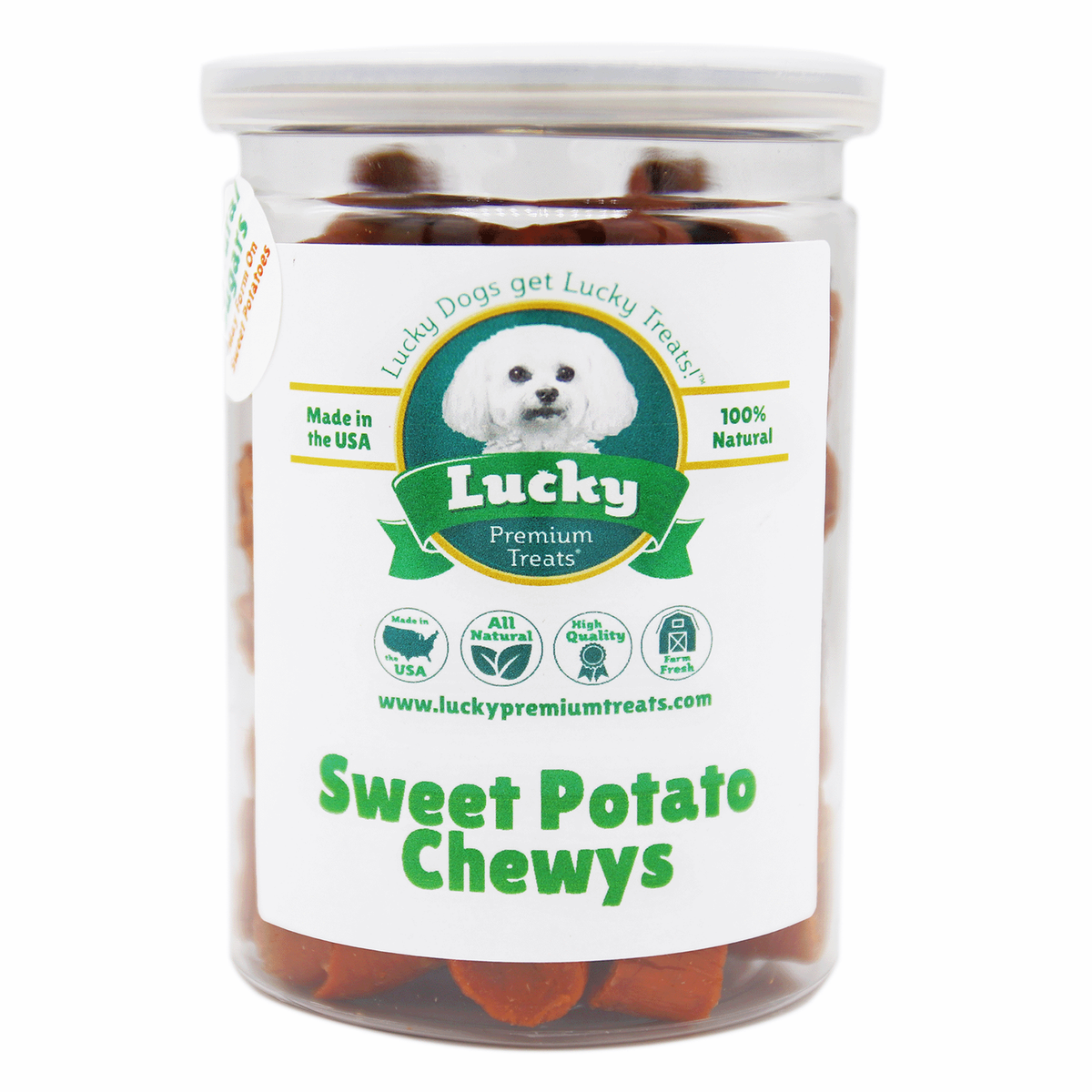 Sweet Potato Chewys- Lucky Premium Treats 