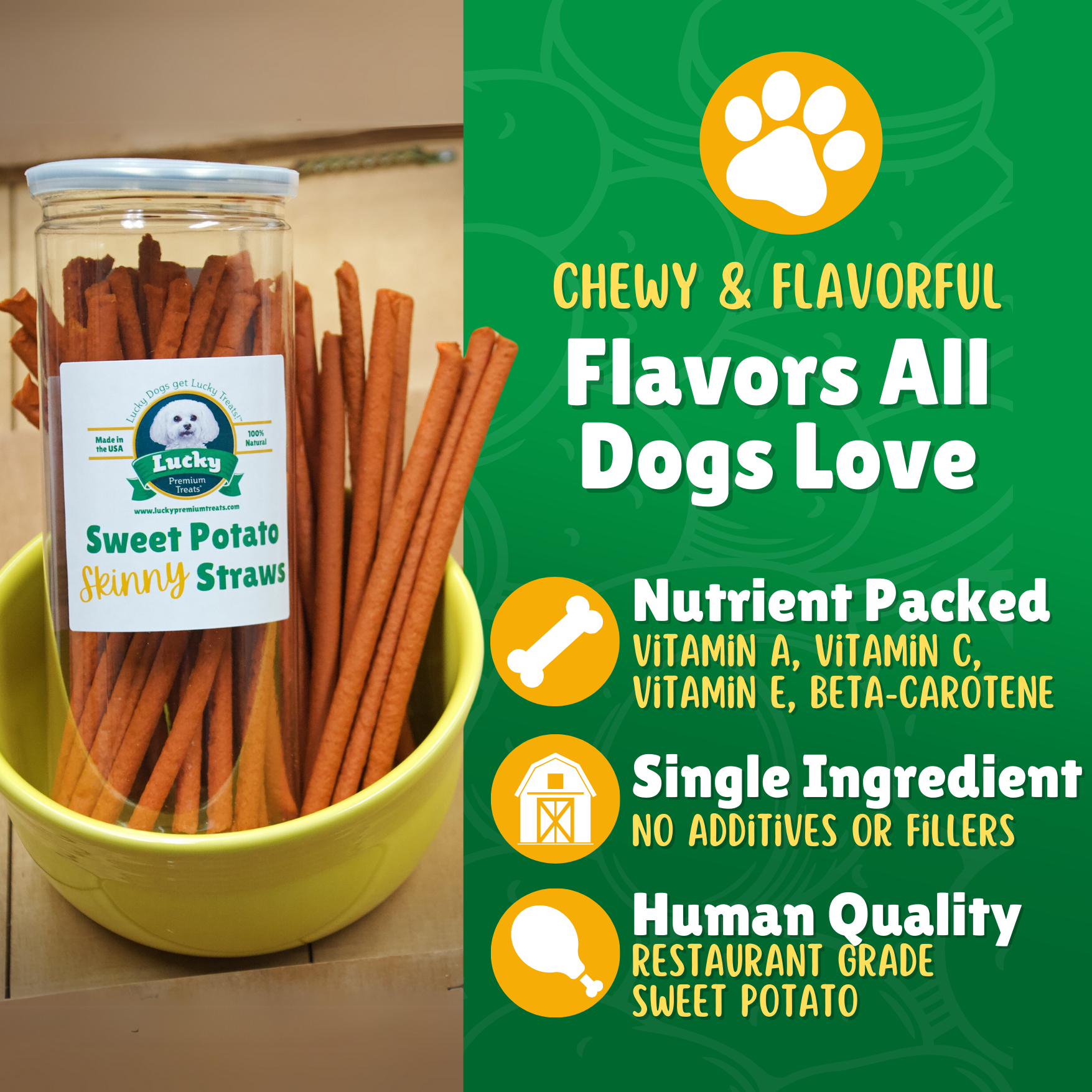 Sweet Potato Skinny Straws
