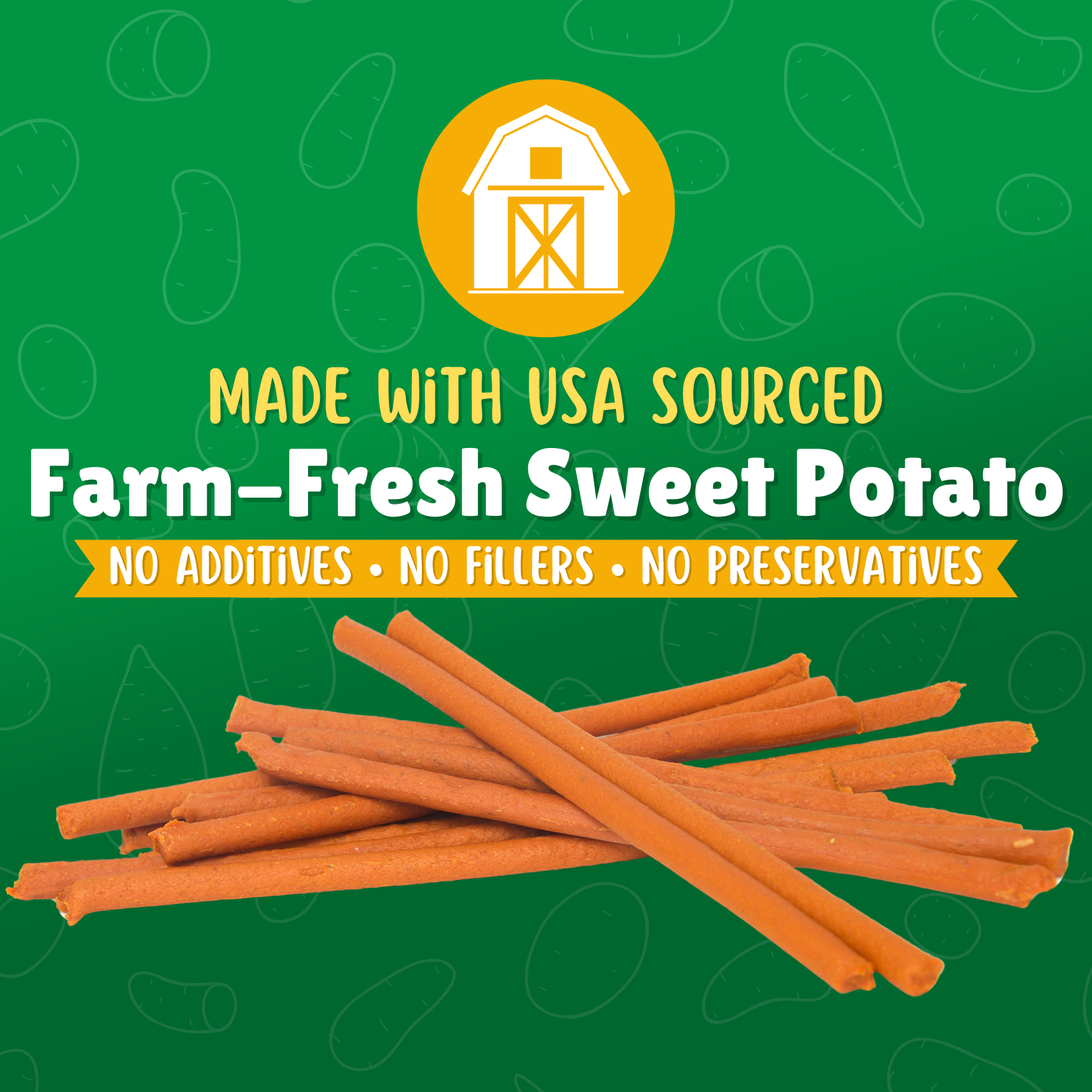 Sweet Potato Skinny Straws
