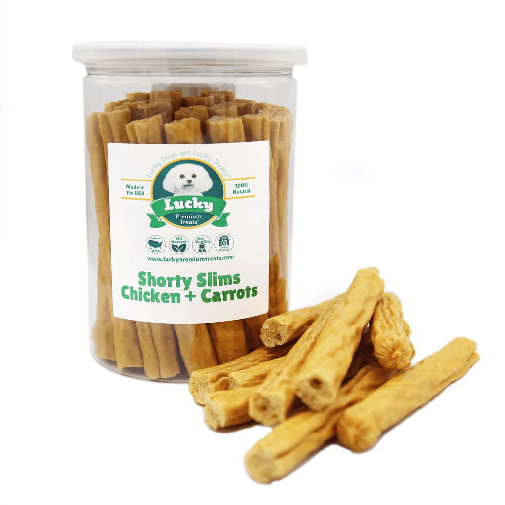 Lucky Shorty Slims: Chicken + Carrots- Lucky Premium Treats