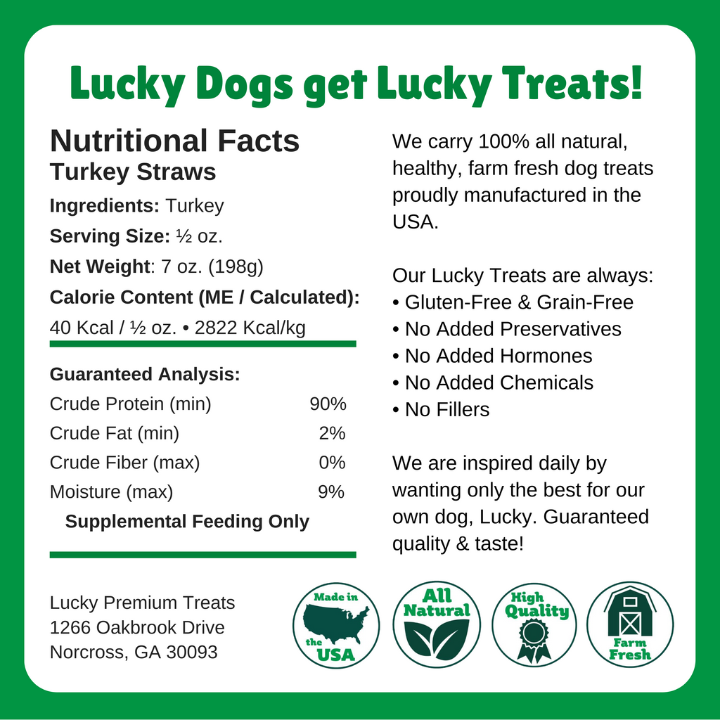  Nutritional Facts + Beef Straws + All Natural + No chemicals + No Added Hormones + No fillers 