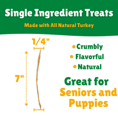 Tender Turkey Straws For Seniors & Puppies