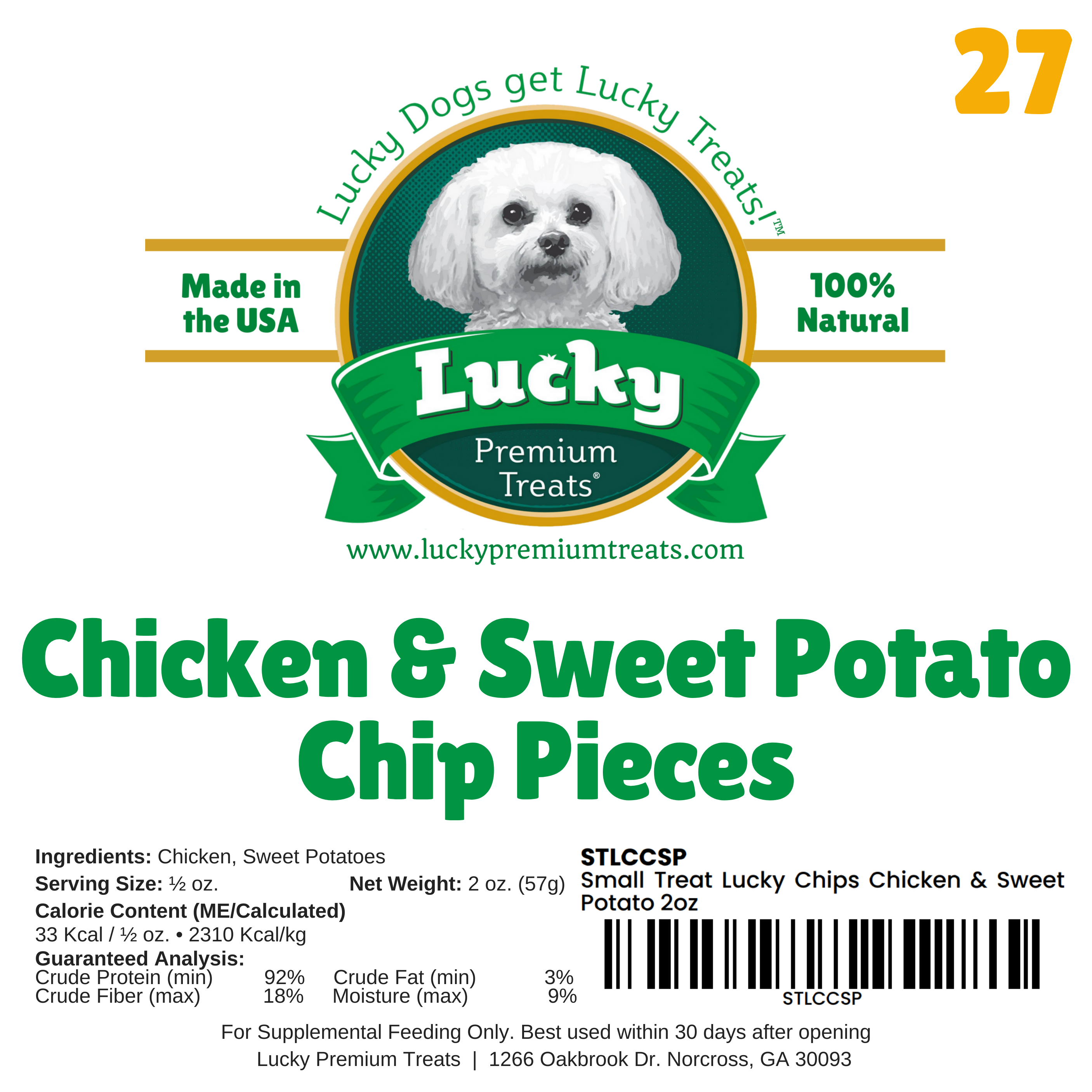 Small Treat: Chicken & Sweet Potato Chip Pieces