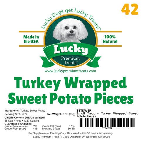 Small Treat: Turkey Wrapped Sweet Potato Pieces