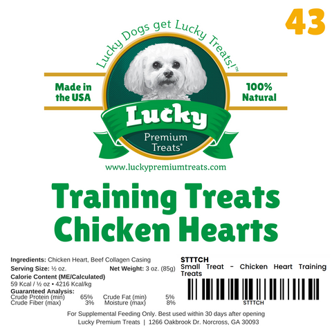 Small Treat: Training Treats Chicken Hearts