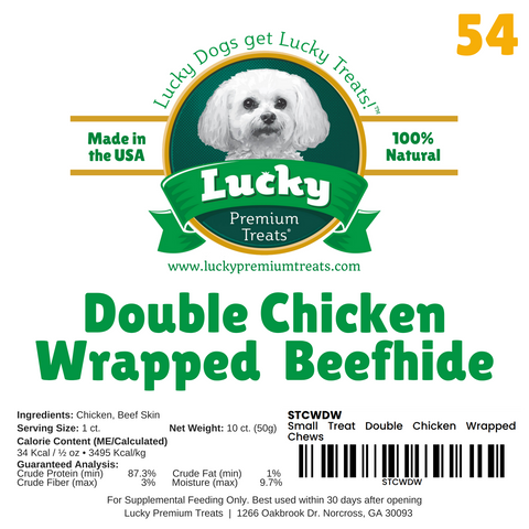 Small Treat: Double Chicken Wrapped Beefhide