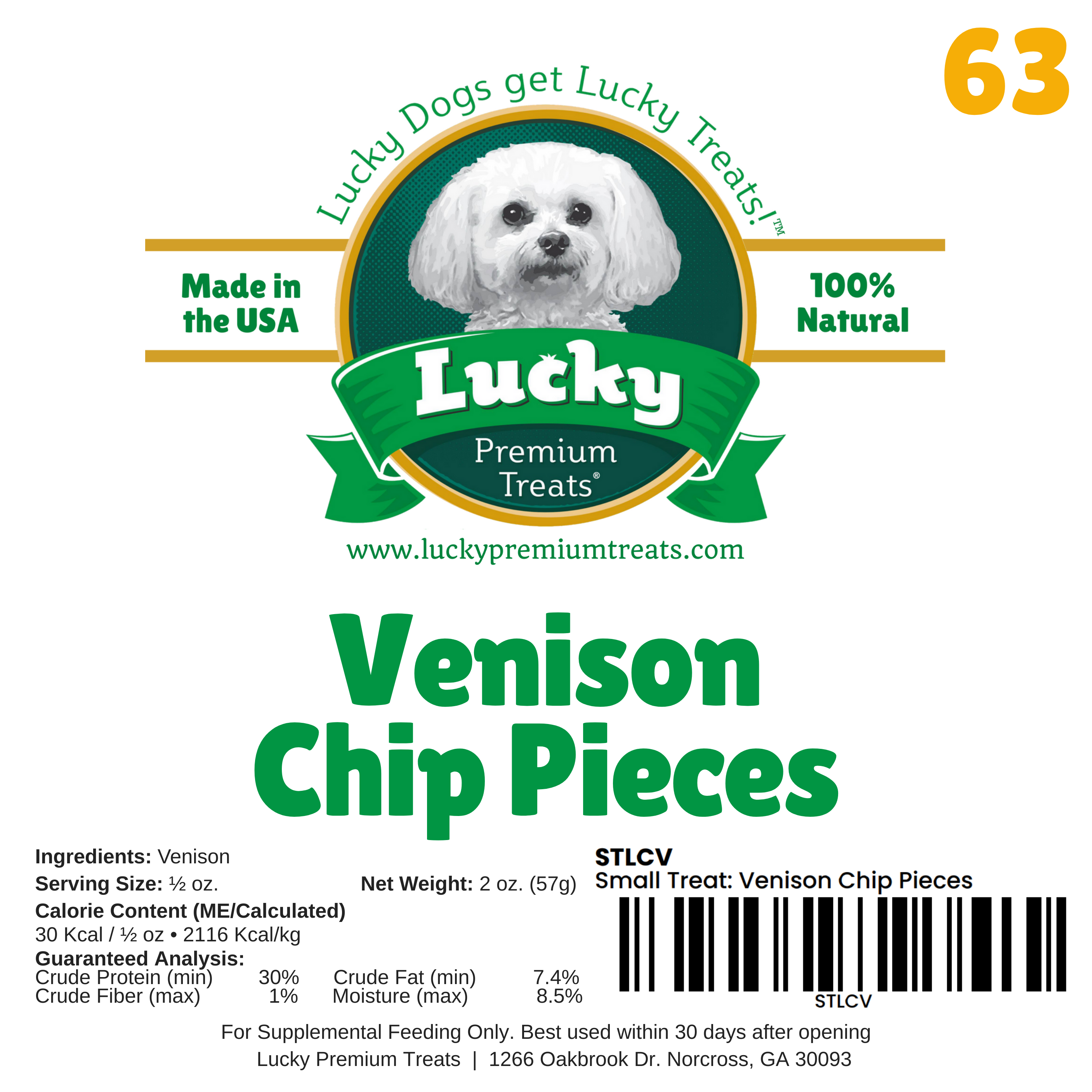 Small Treat: Venison Chip Pieces
