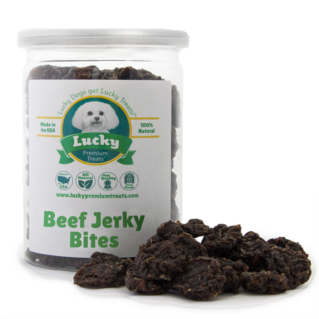 Beef Jerky Bites- Lucky Premium Treats 