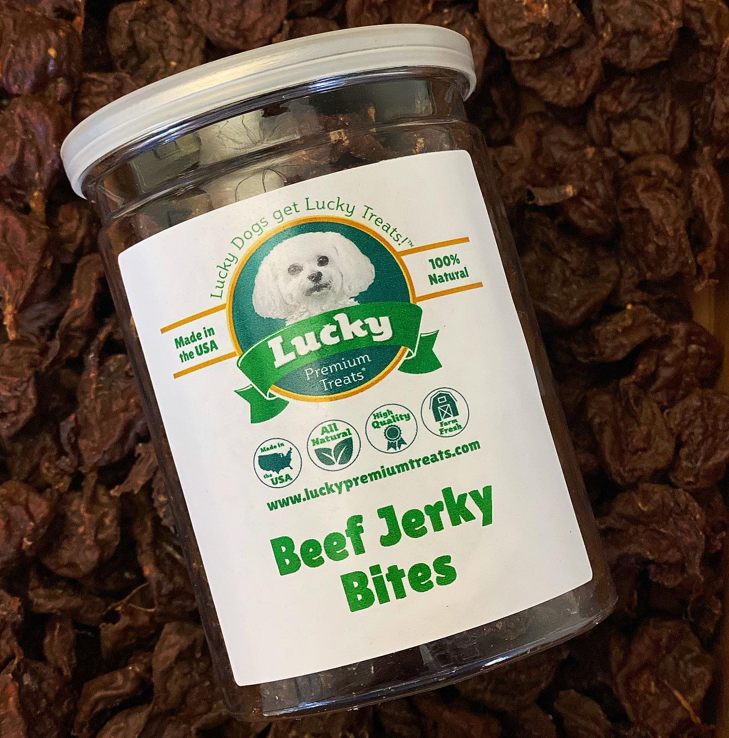 Beef Jerky Bites- Lucky Premium Treats