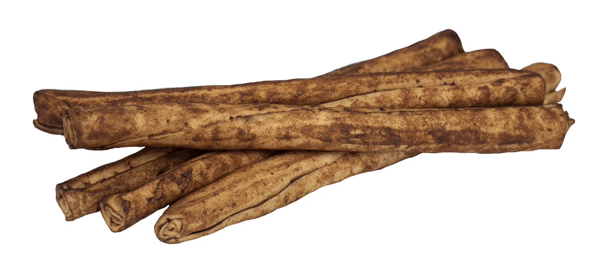 Lucky Premium Treats Beef Flavor Basted Rawhide Bull Stick Dog Treats for Large Dogs
