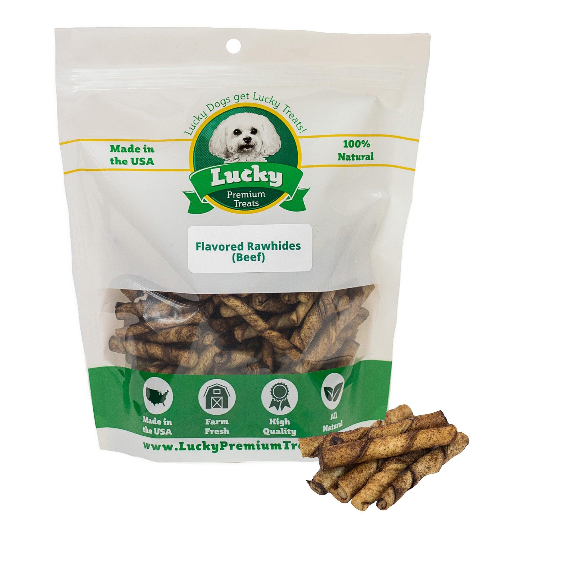 Beef Basted Beefhide: Toy - Lucky Premium Treats