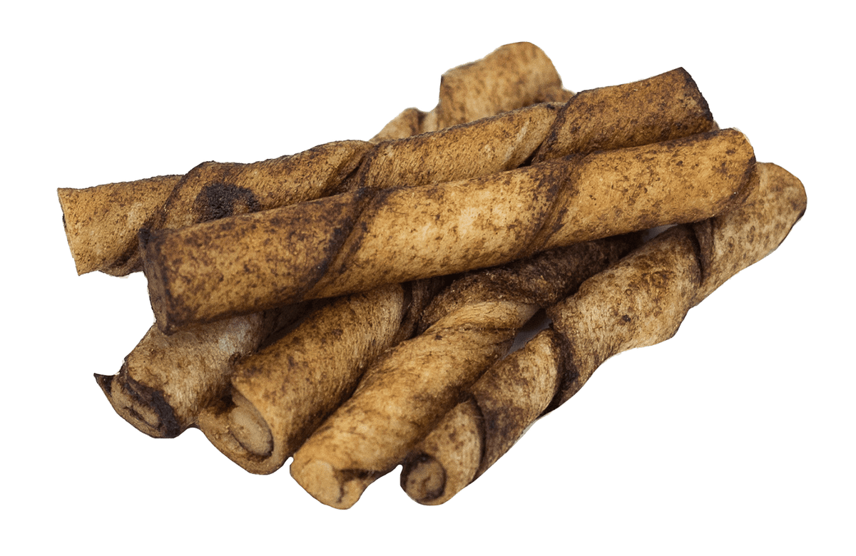 Lucky Premium Treats Beef Flavor Basted Rawhide Dog Treats for Toy and Lap Dogs