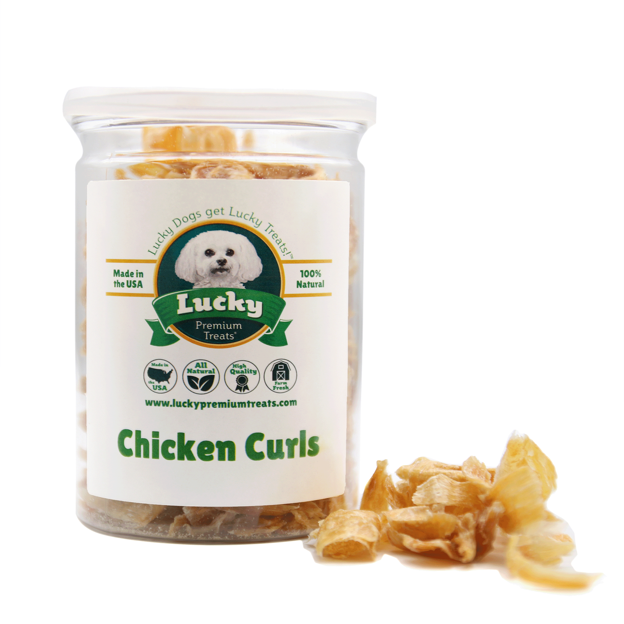 Chicken Curls- Lucky Premium Treats 