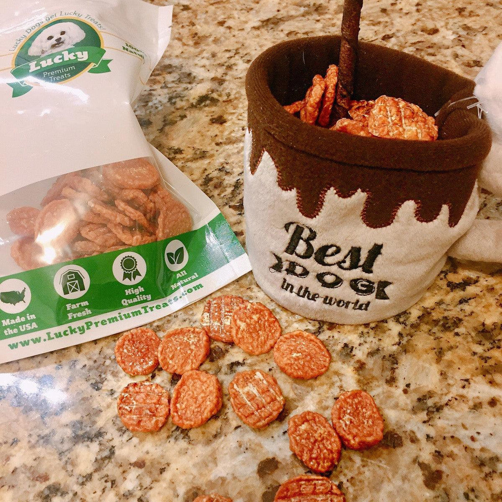 Lucky Premium Treats Chicken Jerky Bites
